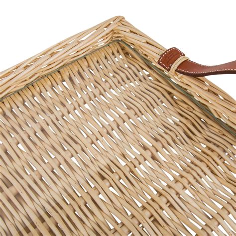 hermes wicker tray price|hermes wicker tray for sale.